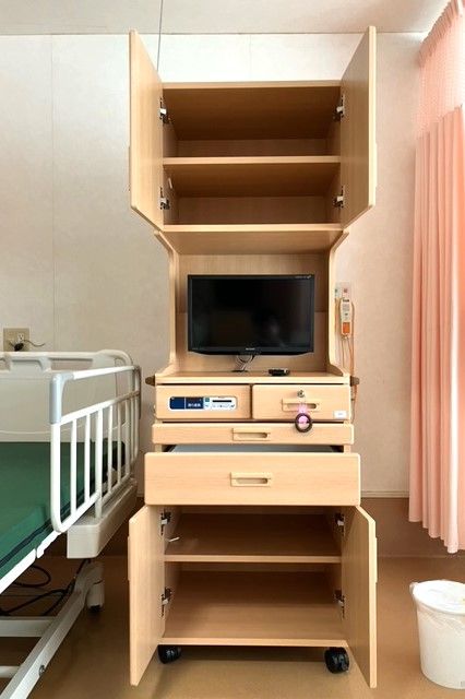 大容量の収納を備えています。